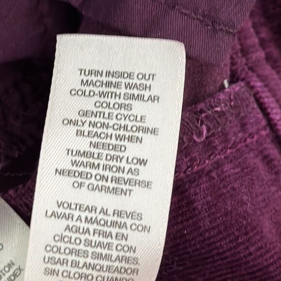 Chico's Corduroy Pants Size 2.5 (14) Stretch Purple - Picture 14 of 14